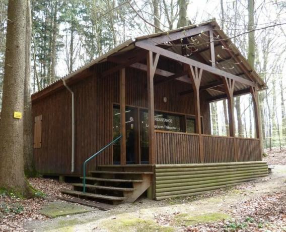 En kopi av Hitlers hytte i residence "Wolfsschlucht I"