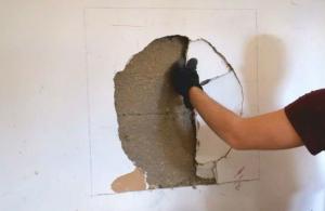 Hvordan å forsegle hullet i veggen av gipsplater?