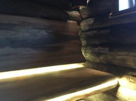 Hvordan lage et lite rom i tømmerhytte Kelo? Historien om det ambisiøse prosjektet. del 2