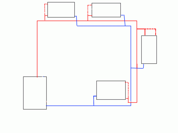 Universal layout private hjem varmesystem