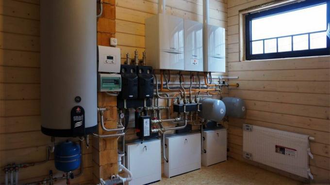 gassfyrte kjeler system og utover. Foto kilde: greem--dom.ru