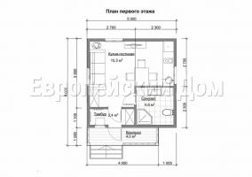 Finsk "odnoetazhka" 5x6 akkurat passe ditt nettsted