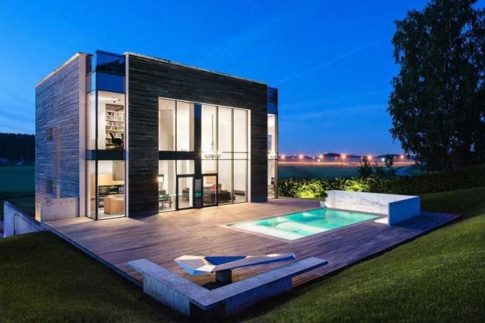 Huset i stil med minimalisme