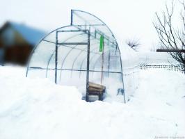 Er det fornuftig å kaste snø om vinteren drivhus