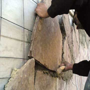 Etterbehandling fasaden av huset Skum betong stein. Bilder fra service Yandex bilder