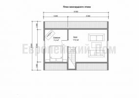 To-etasjes herregård 6x8, er det ingenting overflødig